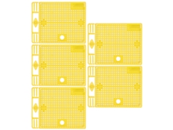 5 Jaulas Aislantes Portátiles Para Abejas Reina, Herramienta De Apicultura Reutilizable, Color Amarillo.