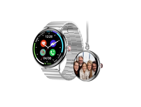 CHRONUS La99 Smart Watch 1 85Amoled Tracker con Llamadas Bluetooth Plata