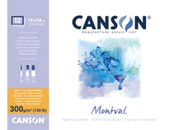 Bloco de Acuarela CANSON Montval 400 X 500 Mm 12 Hojas