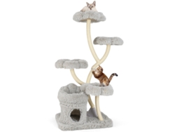 Árbol para gatos de 165 cm con plataformas, casita y postes NORTHIX