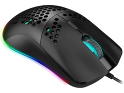Ratón Juegos Rgb Diseño Orificios Led Programables Pc Negro