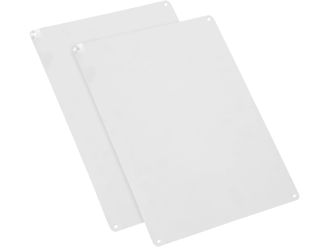 Juego De 2 Paneles De Aluminio Lisos De 355x255 Mm, Impermeables.
