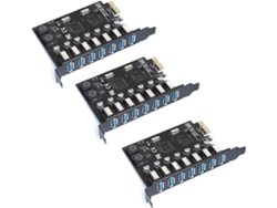 Tarjeta De Expansión Pci Express Usb 3.0 E De 7 Puertos (3 Unidades)
