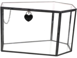 Caja De Cristal Gótica Hecha A Mano, Vitrina Transparente Con Forma De Ataúd Para Exhibir Joyas.