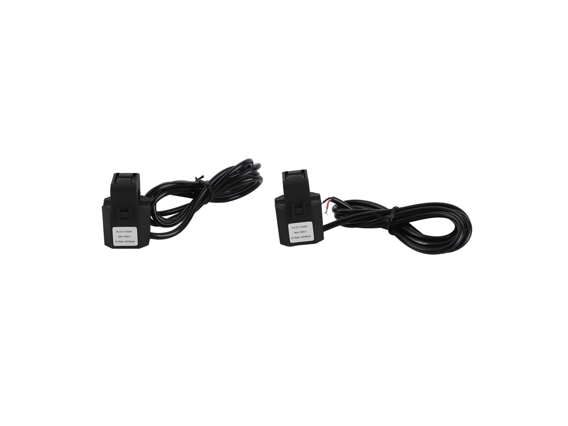 Medidor de energía inteligente Wifi bilateral de 80 A con 2 pinzas y transformadores de corriente