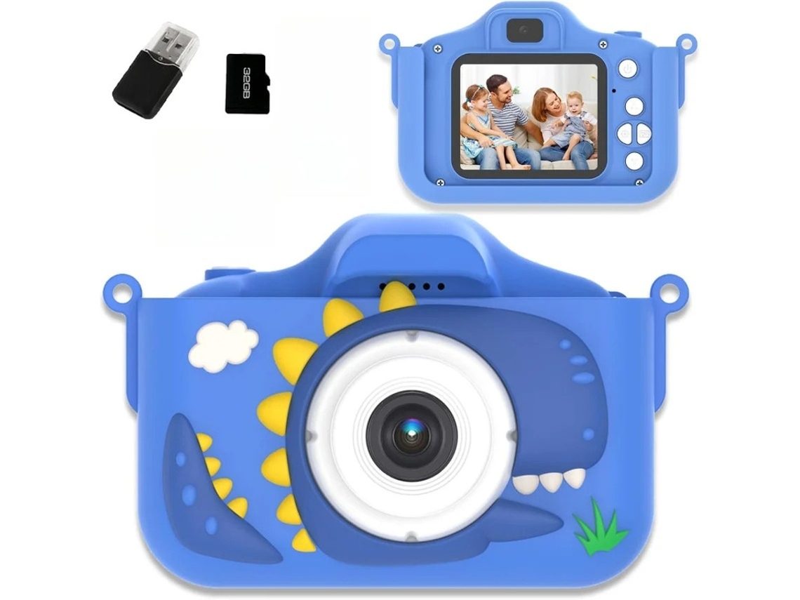 Cámara para niños 1080P HD con doble cámara y enfoque automático con tarjeta de 32 GB Yizhood
