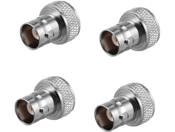 Juego de 4 conectores SMA niquelados para antena de intercomunicación, compatibles con radios Bidi Gokoco