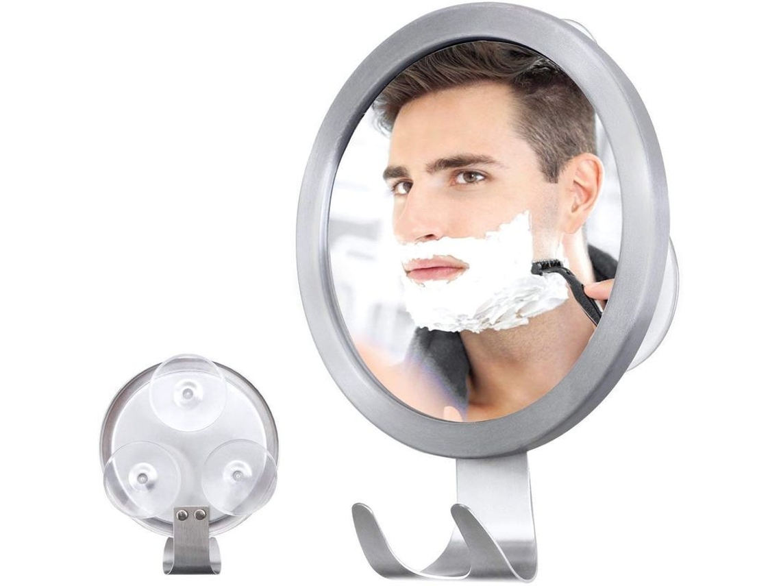 2026-espejo Anti Niebla Para Ducha Con Gancho Para Razor, Instalación Sin Herramientas Y Succión Segura