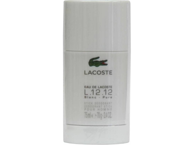 Desodorante LACOSTE L1212 Eau De Blanc Pure Man Desodorante Stick (75 ml)