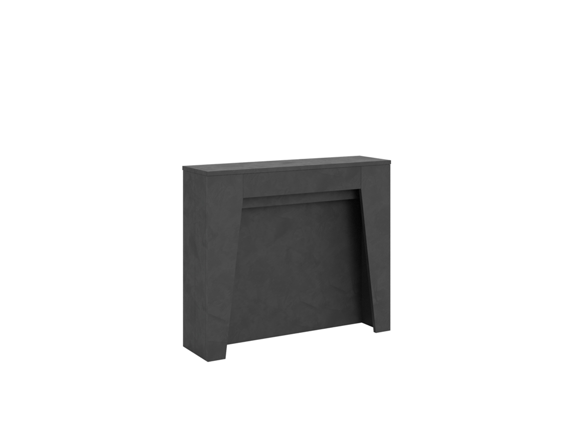 Consola extensible 90x25/181 cm Anea Antracita Espatulado