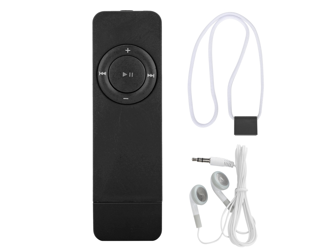 Reproductor De Música Mp3 Portátil Con Cable Para Escuchar Música, Reproductor Multimedia Usb Negro