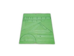 Pack 10 Estuche Dibujo Escolar Con Cierre Broche Funda Colores
