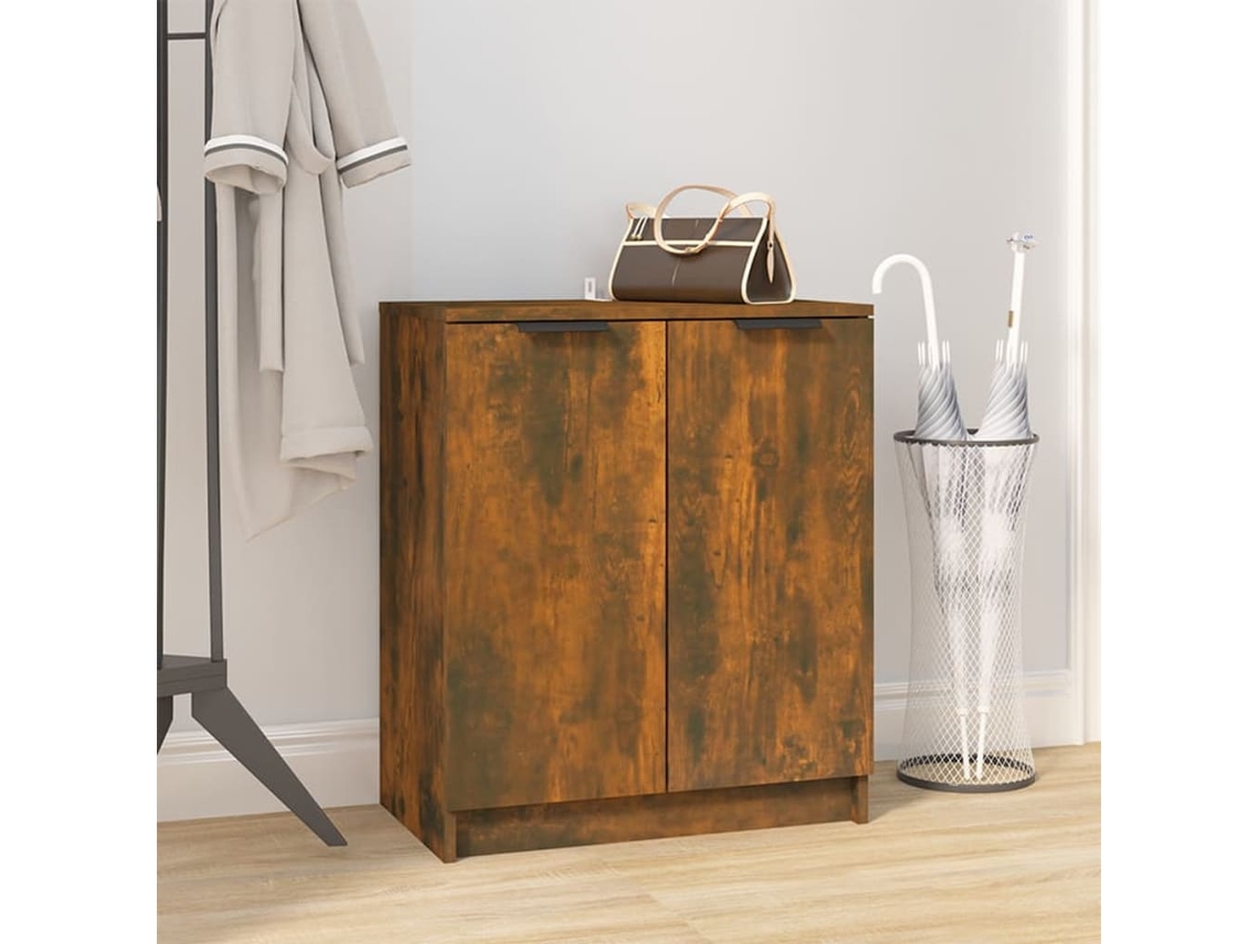 Zapatero 59x35x70 cm derivados de la madera roble ahumado DKD HOME DECOR