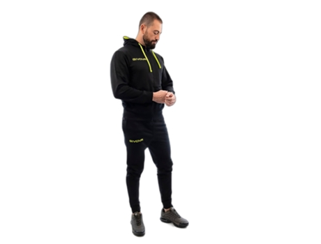 Chándal para Hombre GIVOVA (S - Negro)