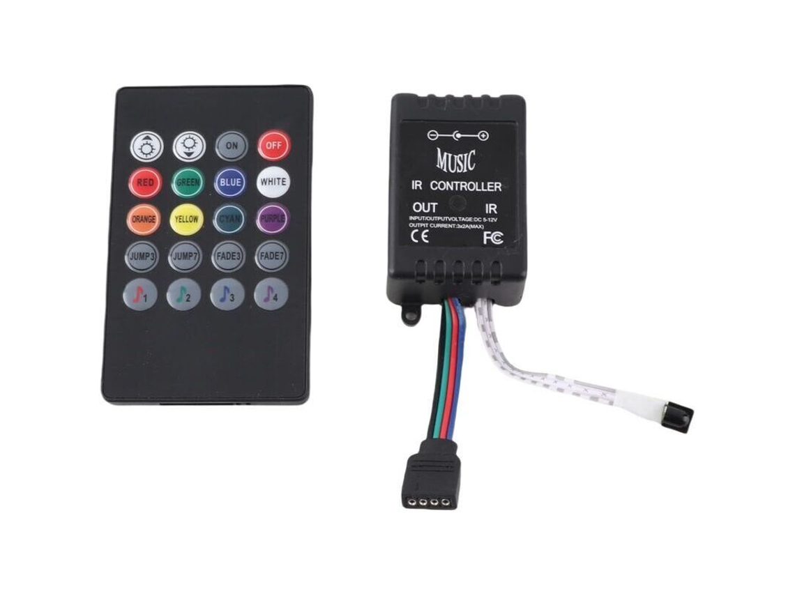 Controlador Musical Led De 20 Botones, Control Remoto Infrarrojo