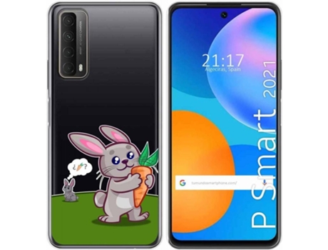 Carcasa Huawei P Smart 2021 TUMUNDOSMARTPHONE Conejo Multicolor