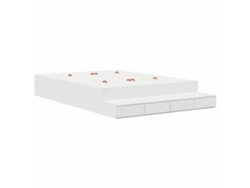 Maison Exclusive - Cama Con Almacenamiento Con Cajón 140 Cm Madera Contrachapada