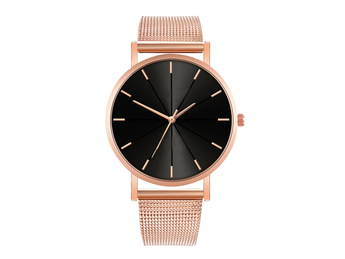 Reloj De Moda Para Hombre Y Mujer, Correa De Malla, Esfera Redonda, Cuarzo.