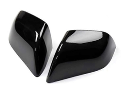 Cubierta para espejo retrovisor lateral trasero para Tesla Model Y 2019-2022, borde negro.