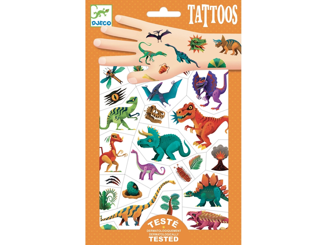 50 Tatuajes Club de Dinosaurios DJECO