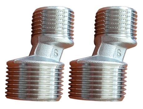 2 unidades de Adaptadores para Grifo de Ducha Bañera 1/2 x 3/4 BSP, Reducción Macho x Macho