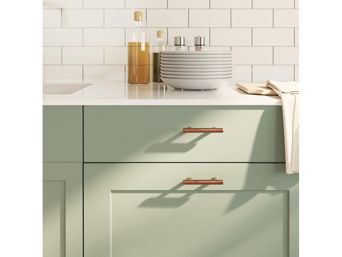 Tiradores para muebles (10 unidades, 64 mm, acero inoxidable, bronce) Wsd526884 Lovely Home