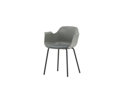 Cadeira Jantar FURNLUX Comfy Cinzento Plástico 61X52X80 Cm