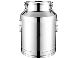 Lata De Leche De Acero Inoxidable Para Alimentos, Tamaño L, Con Tapa Hermética Para Almacenamiento Y Transporte.