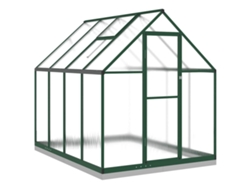 Maison Exclusive - Invernadero Con Marco Base Aluminio Verde 224x169x202 Cm