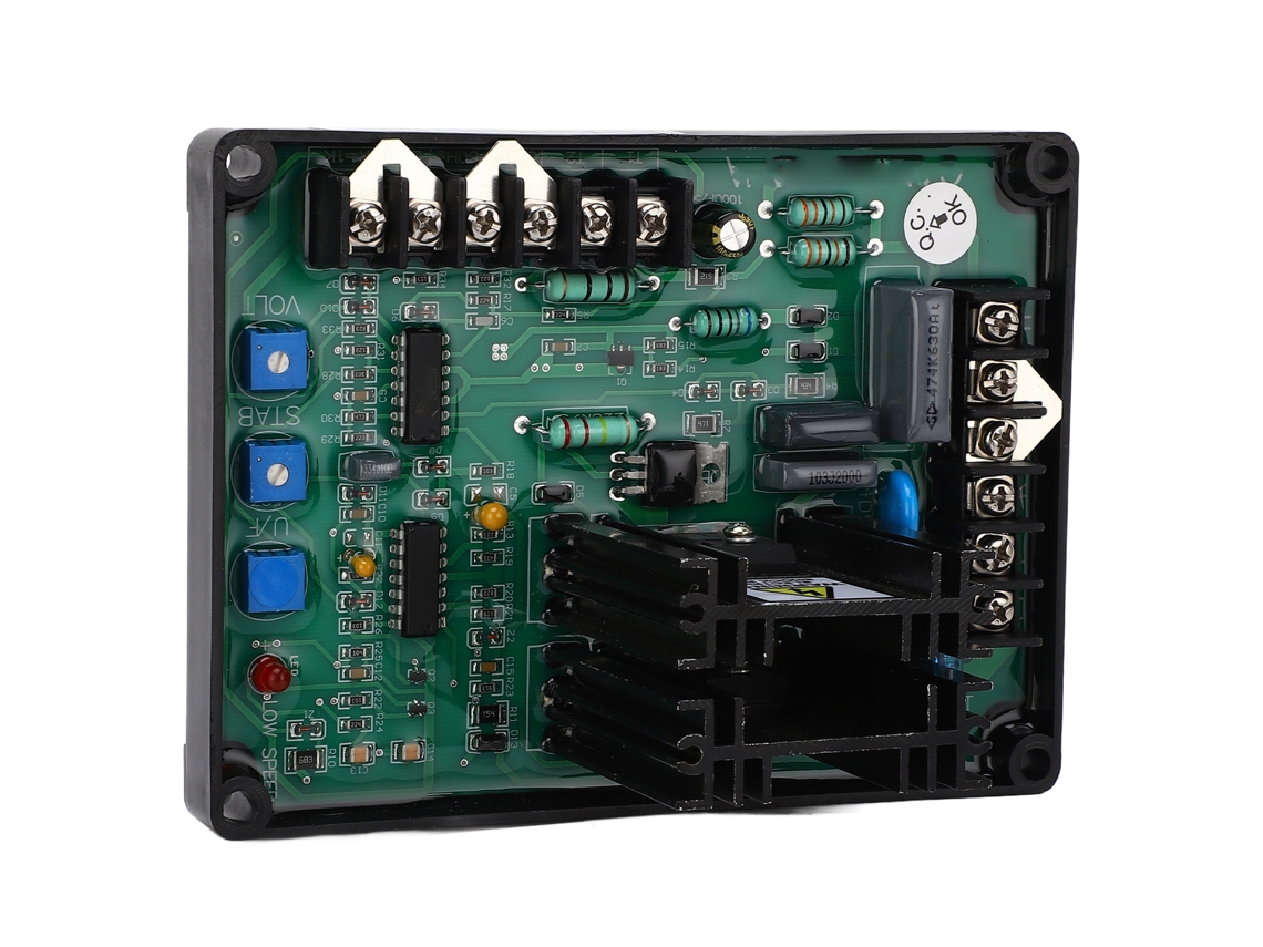 Regulador automático de voltaje para generador con potenciómetro azul, módulo AVR 180-240 V