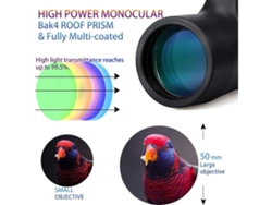 Prismáticos ENKERS Cámara telescópica con pantalla Lcd de 1,5, grabadora de vídeo telescópica con Zoom 10X25 para observación de aves, juegos negros