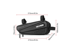 Bolsa impermeable para el tubo superior de bicicletas de carretera y montaña con carcasa rígida, accesorio de almacenamiento para bicicletas.