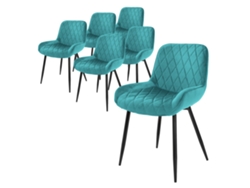 Conjunto de 6 Cadeiras de Jantar ML-DESIGN Gasolina