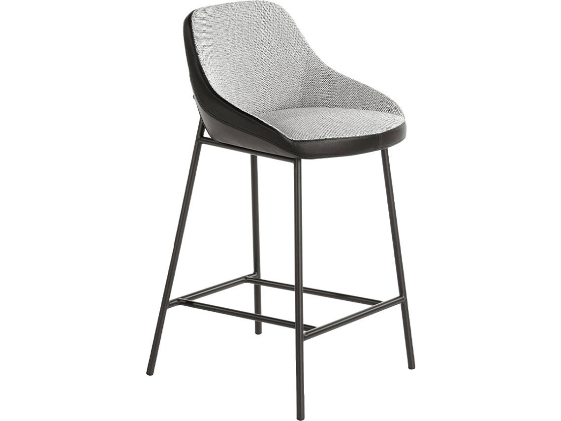 Taburete ANGEL CERDÁ 4100 (Gris, Negro - 51 x 50 x 90 cm)
