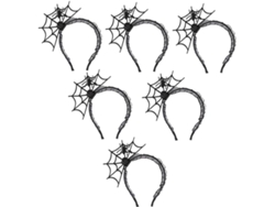 Tiara decorativa Aranha Teia para o Halloween, ideal para cosplay e acessórios de festa para adultos.