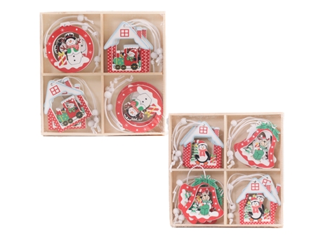 Adorno de Navidad TUSERXLN Caja B Madera