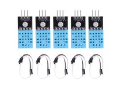 5pcs Sensor De Temperatura Y Humedad Digital Alto Sensibilidad Módulo Para Invernadero Con Cable De Salto