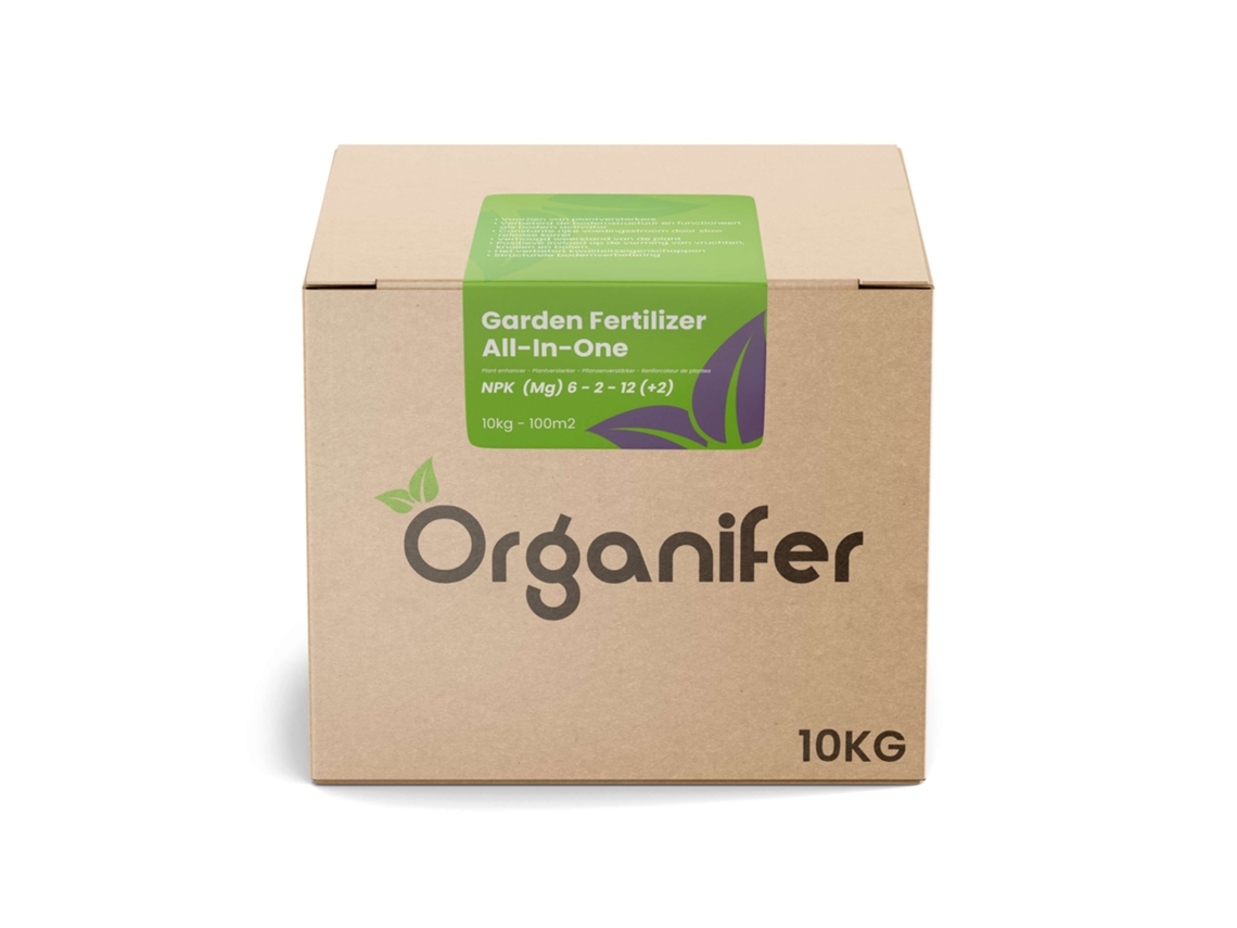 Fertilizante para Jardín Todo-en-Uno (10 kg - para 100 m2) - Organifer