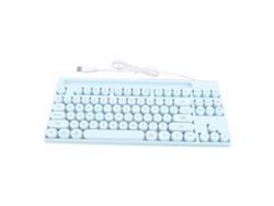 Teclado Para Juegos Usb Con Cable, 87 Teclas Redondas De Abs, Retroiluminación Y Soporte Para Pc Portátil.