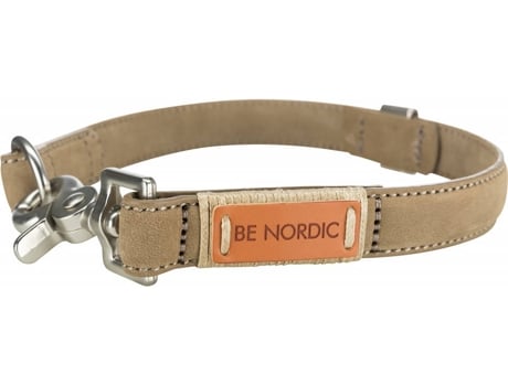 Collar TRIXIE Be Nordic para Perros en Piel - Arena (Talla: 30 Cm/15 Mm)