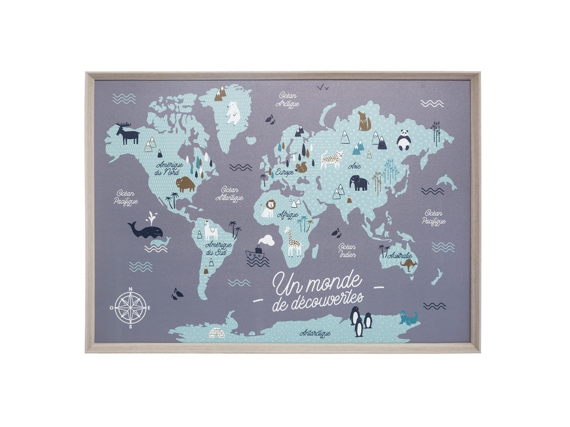 World Cuadro 50x70x3cm