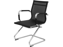 PIQUERAS Y CRESPO Silla para Recepción PYC Barrax Patin Negro (Brazos Fijos - Malla)