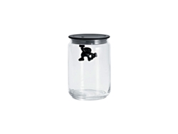 Tarro con Tapa HermÃ©tica Negro 900Ml - Gianni A Little Man Holding On Tight A DI ALESSI