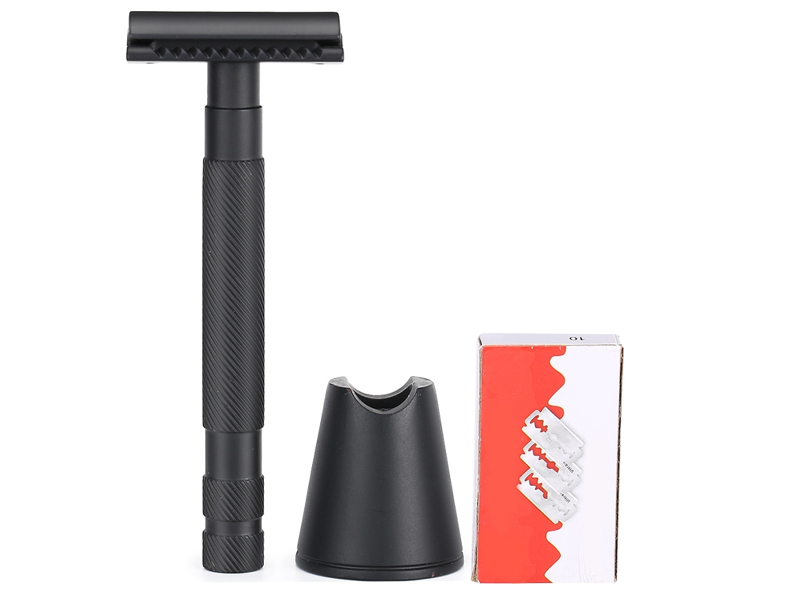 Recortadora De Barba Manual De Acero Inoxidable Para Hombre - Herramienta De Aseo Portátil