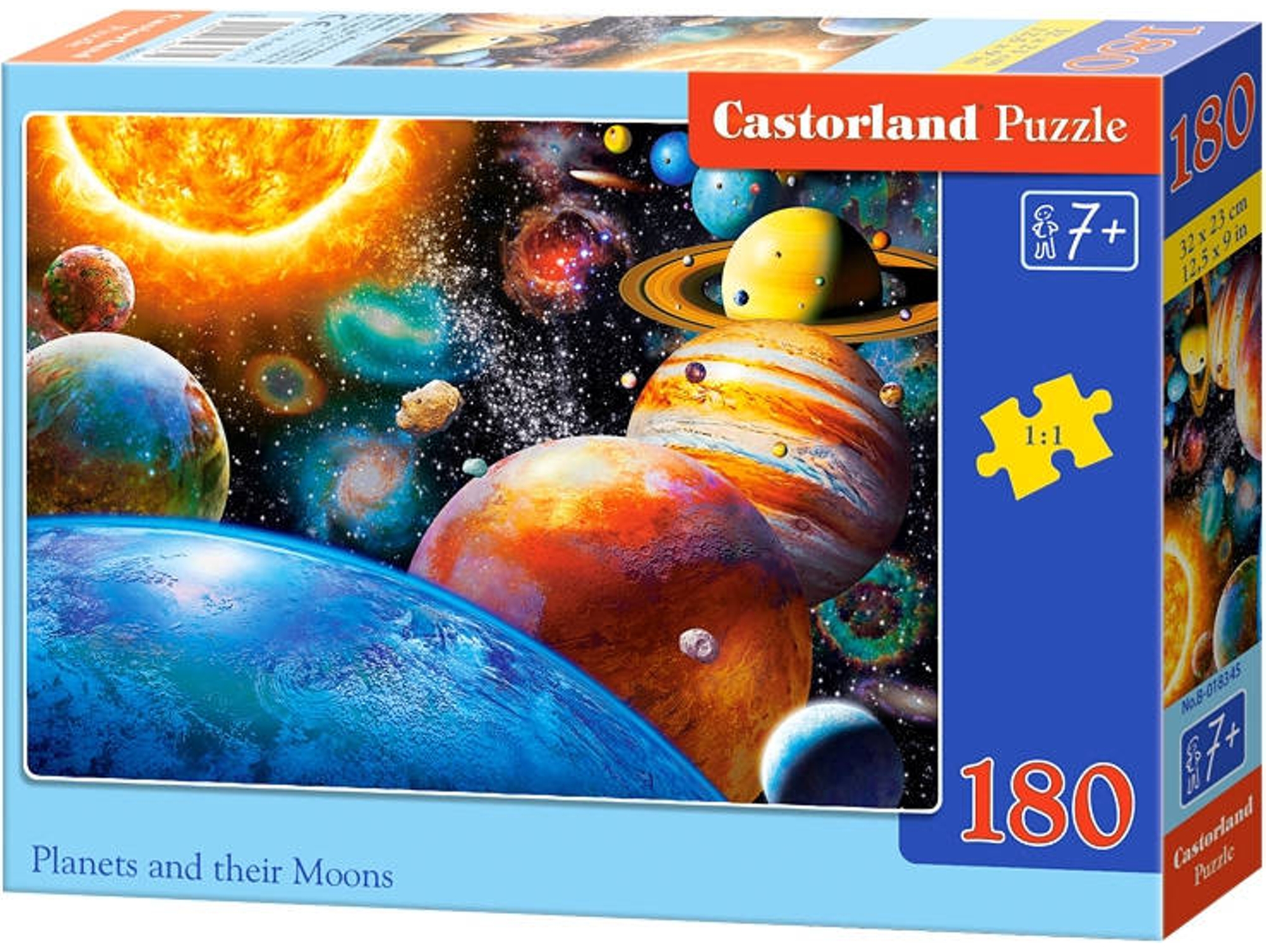 Puzzle CASTORLAND Planets and Their Moons (180 Piezas)