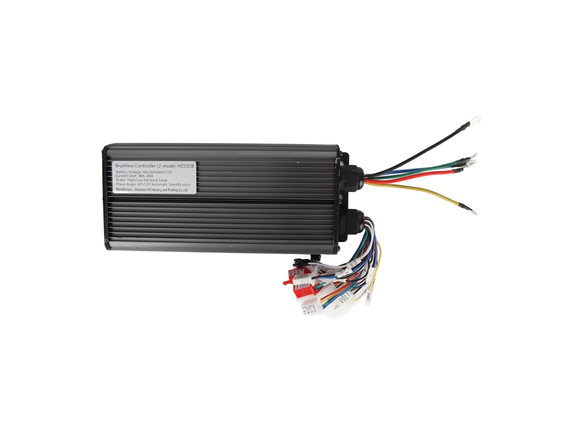 Controlador De Motor Brushless De 2000w Para Bicicleta Eléctrica Y Patinete Eléctrico, 48v 60v 64v 72v, Aluminio 18 Tubos