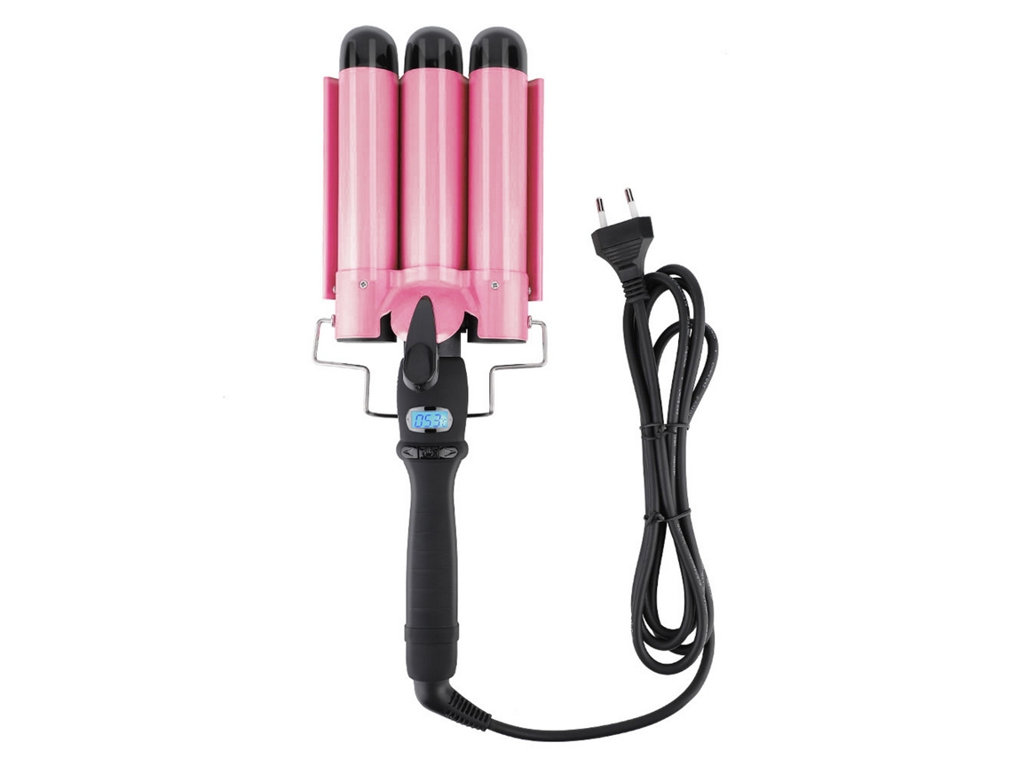 Peineta De 3 Barriles De 32 Mm, Rizador De Cerámica Con Pantalla Digital, Herramienta Para Peinar El Cabello.