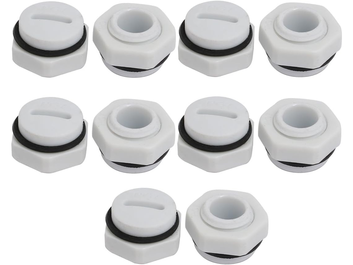 Tapón roscado macho PG7 en nailon gris, 10 unidades CHABERLU (D0f04b5c0740f77d90f9dea760924d54)