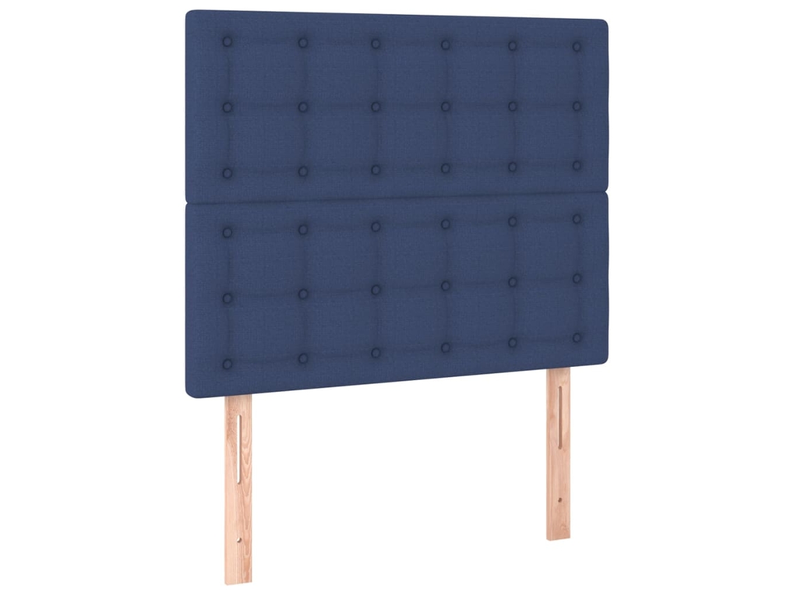 Maison Exclusive - Cabecero De Cama De Tela Azul 90x5x118/128 Cm