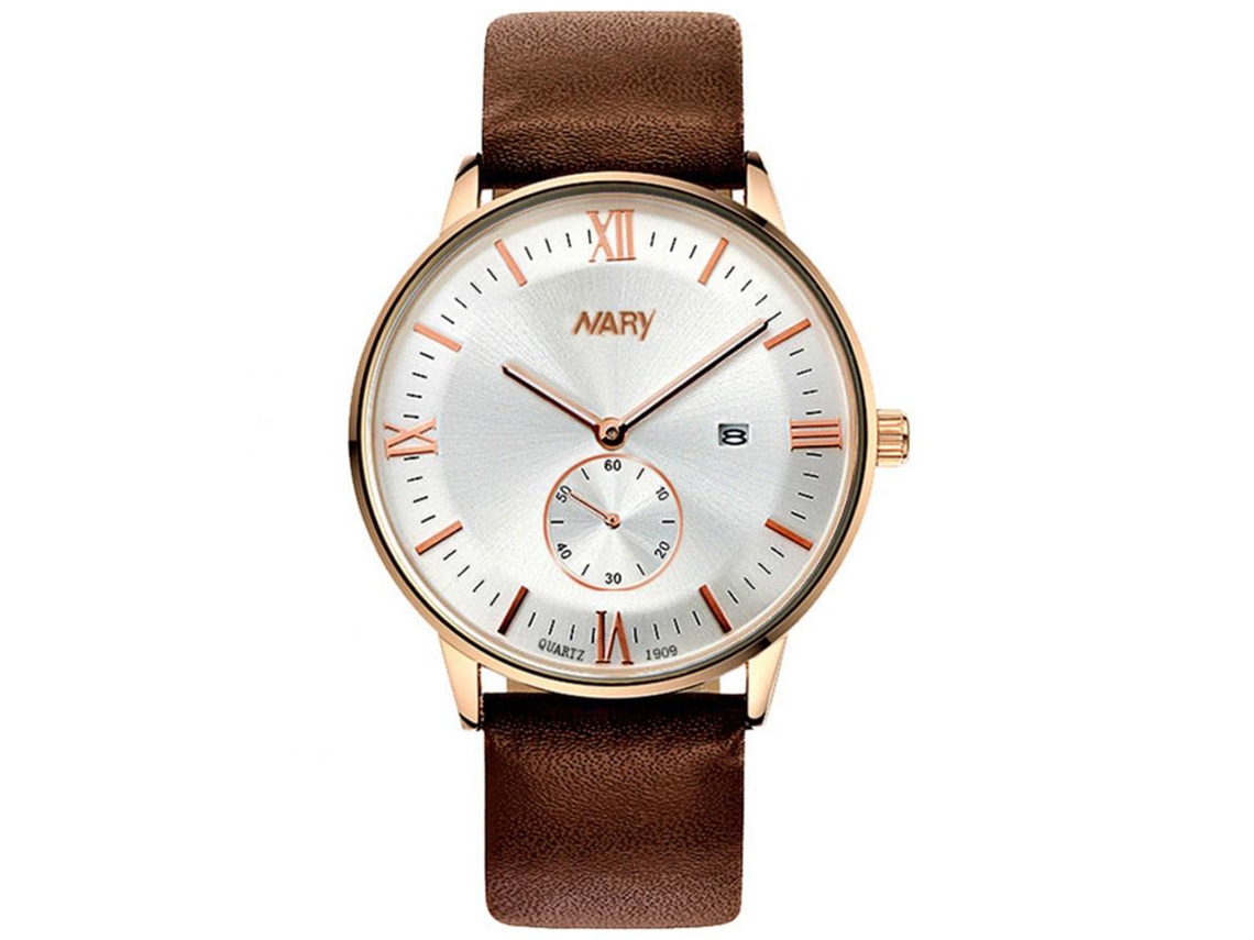 Reloj De Pulsera Analógico De Acero Inoxidable Con Movimiento De Cuarzo Para Hombres Blanco